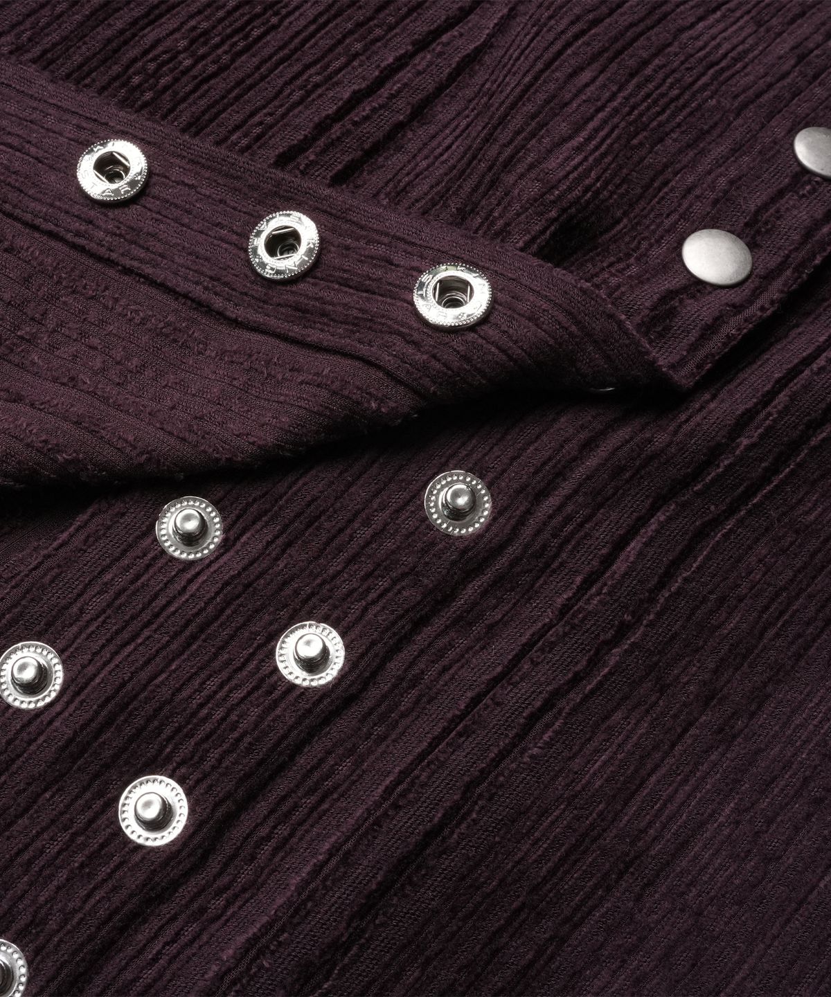 도프셉(DOFFSEPT) Layered Snap Wool Skirt in Purple