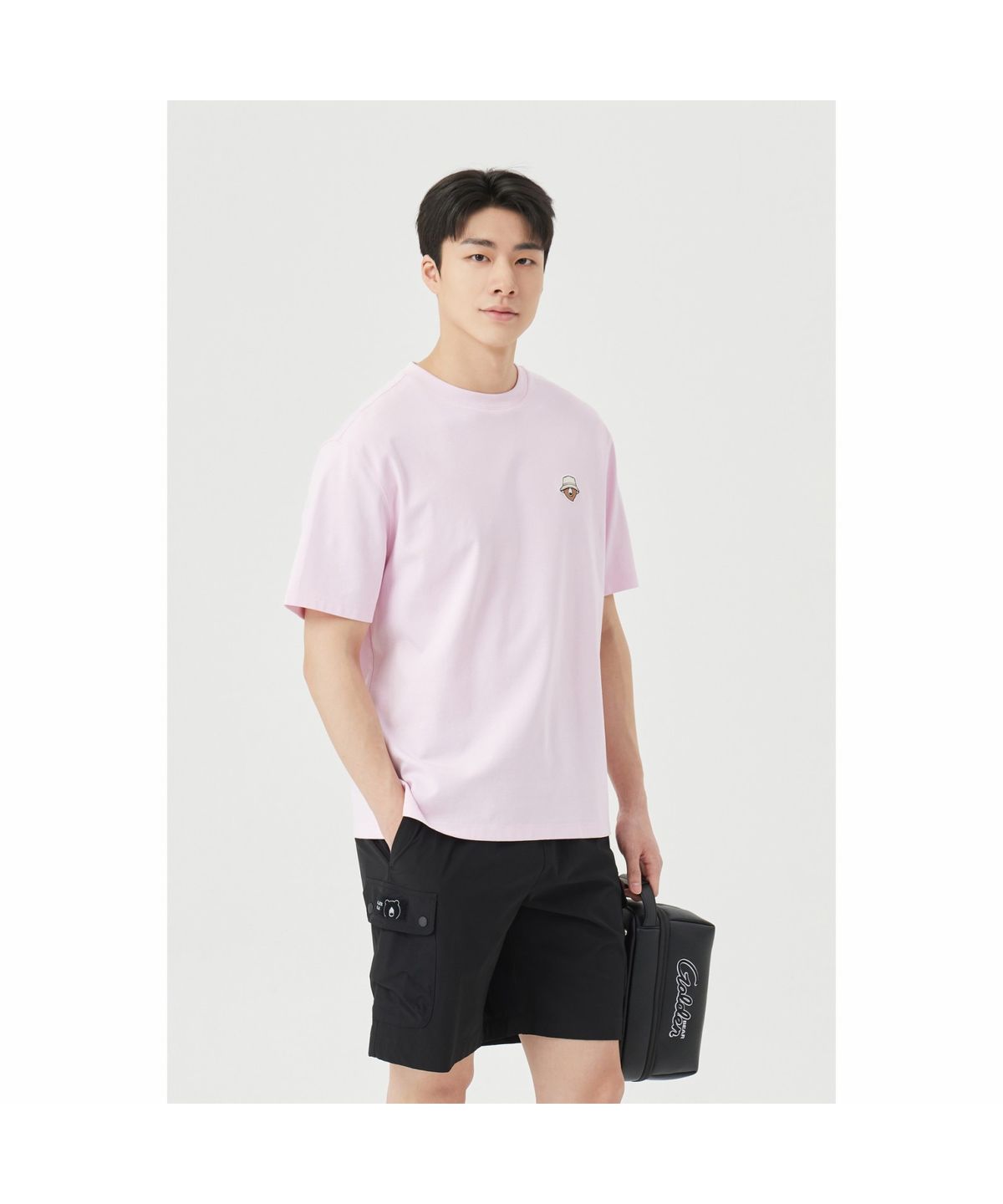 골든베어(GOLDEN BEAR) (U) Essential Crew neck T-shirt G4TAM26211PIX