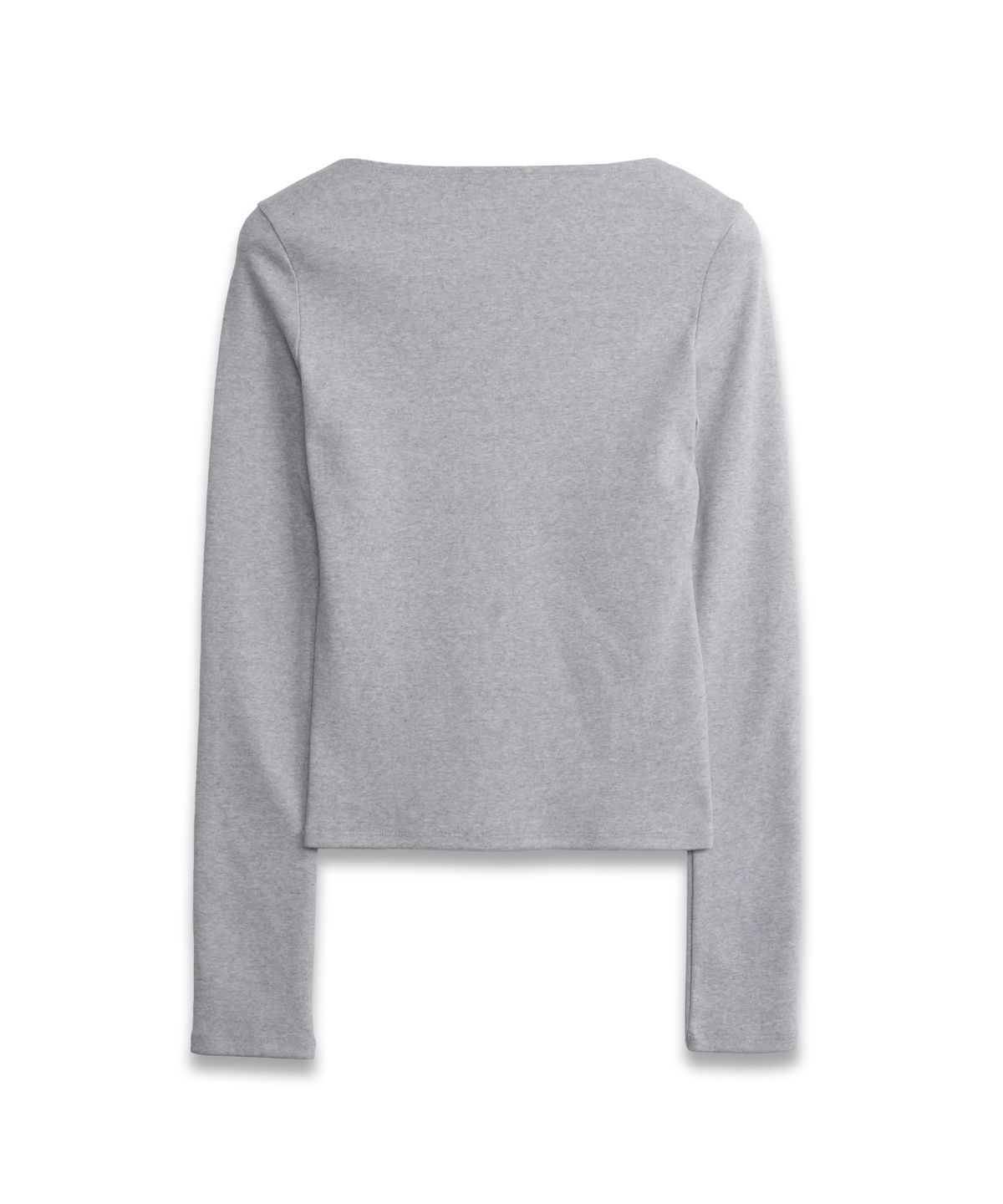 도프셉(DOFFSEPT) Line Boat Neck Long Sleeve in Grey