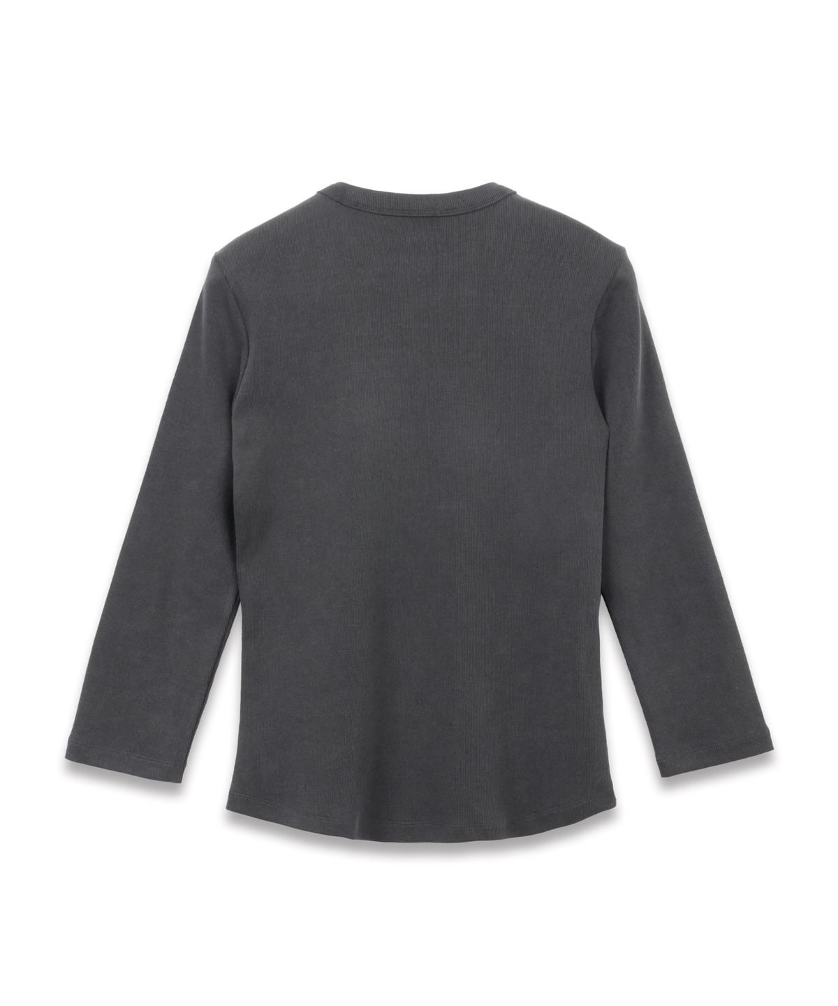 도프셉(DOFFSEPT) Reverse Lettering Long Sleeve in Charcoal