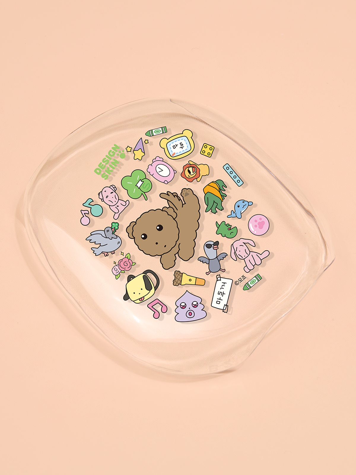 디자인스킨(DESIGNSKIN) [그래픽마켓] 에어팟 맥스 PC 클리어 케이스 세트-마루는 강쥐1/마루 강쥐 장난감