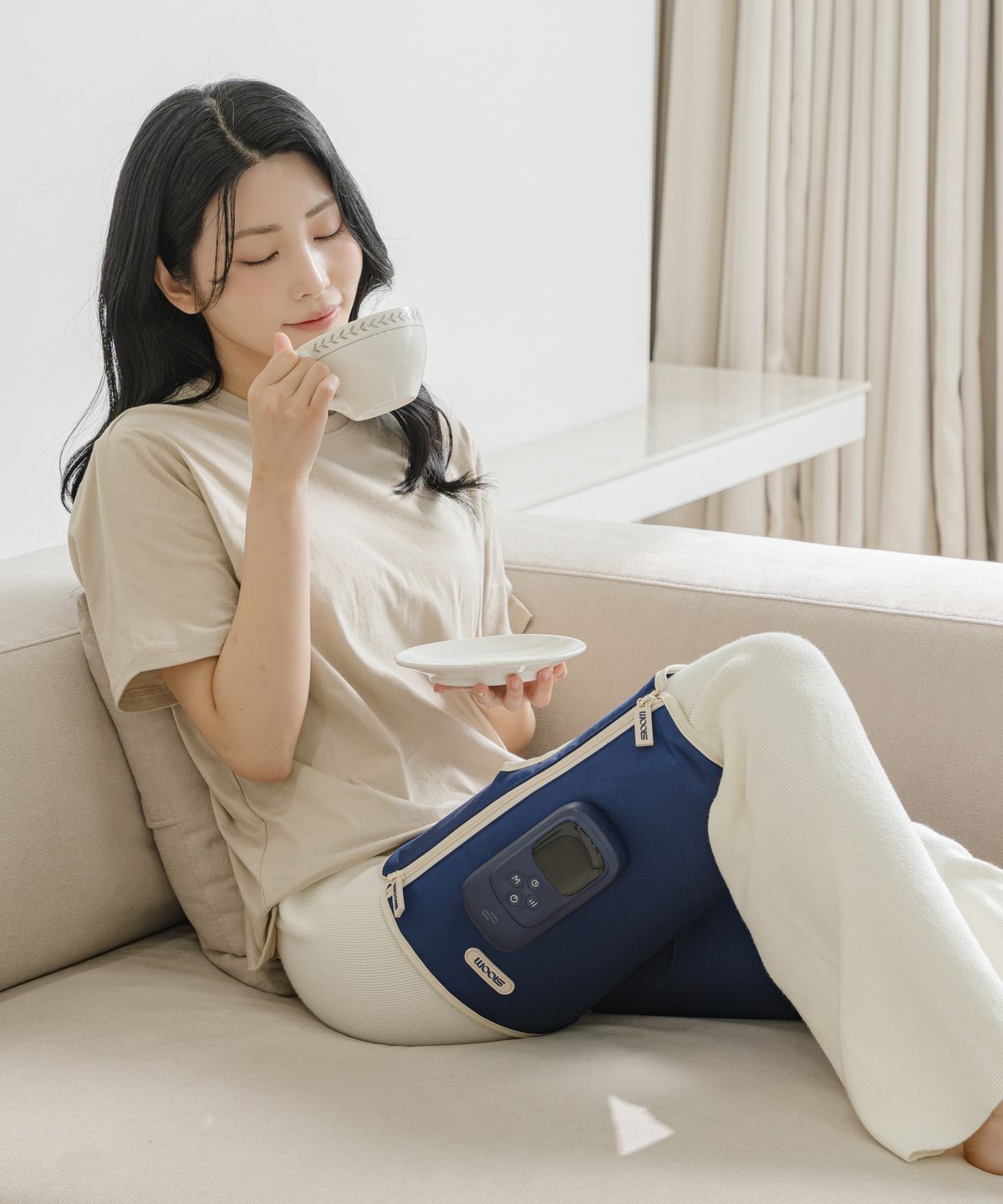 슬룸(SLOOM) 종아리 편한케어 / 괄사+압박 2중 종아리 마사지