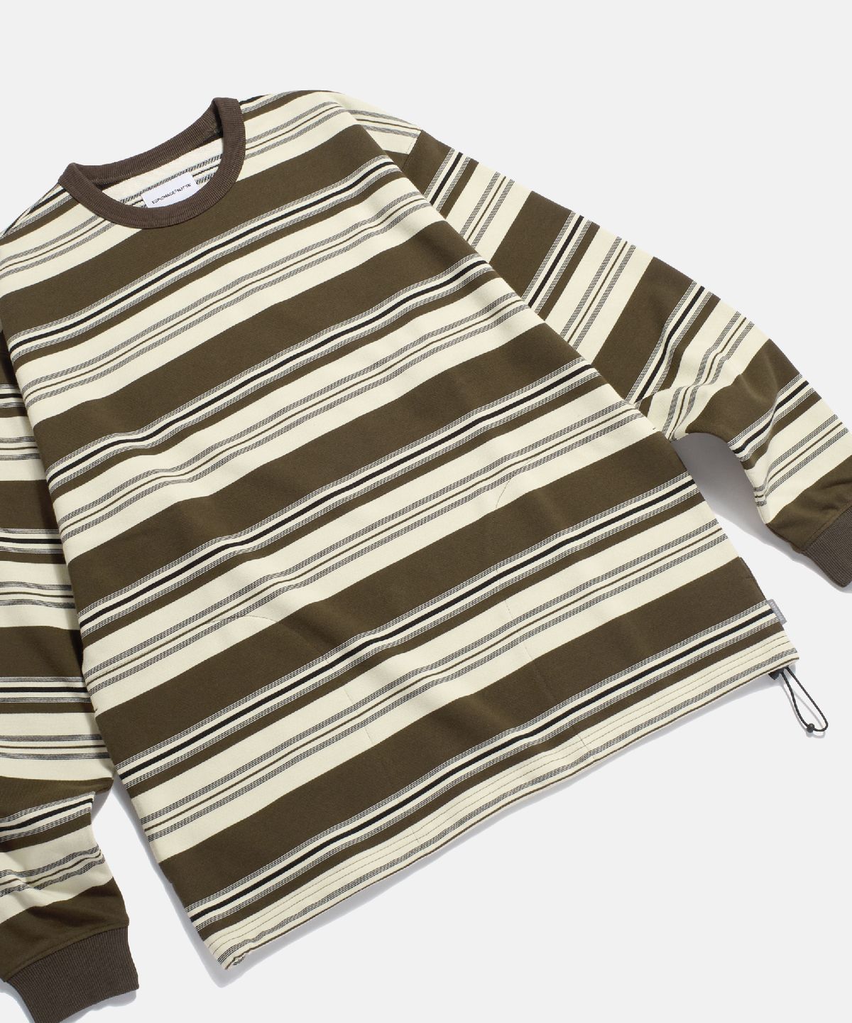 에스피오나지(ESPIONAGE) Lightweight Border Sweatshirt Brown