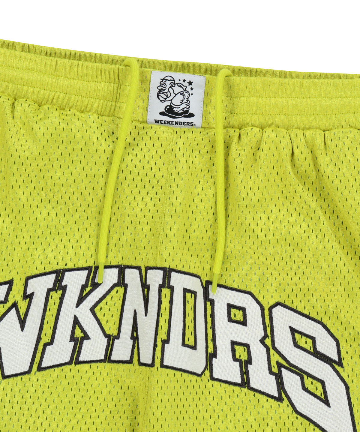 위캔더스(WKNDRS) COURT MESH TRACK PANTS (LIME)