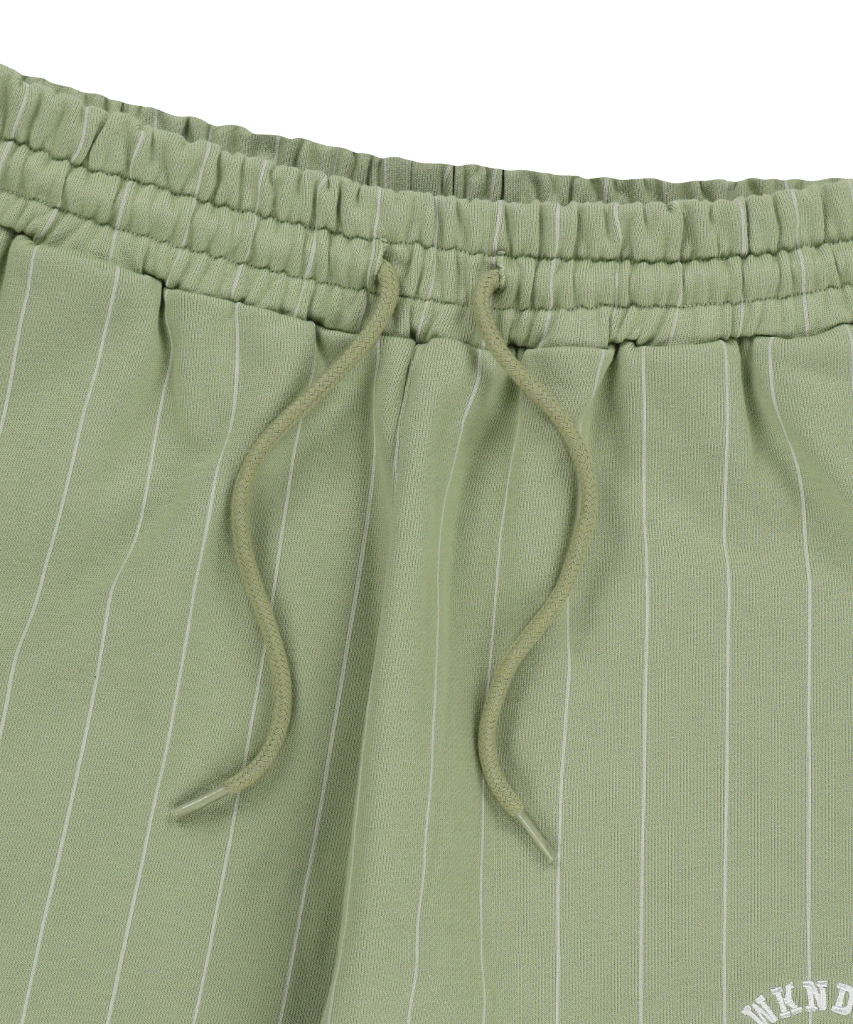 위캔더스(WKNDRS) STRIPED SWEAT PANTS (OLIVE)