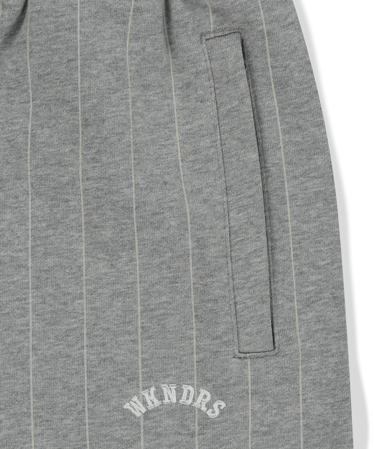 위캔더스(WKNDRS) STRIPED SWEAT PANTS (M.GREY)