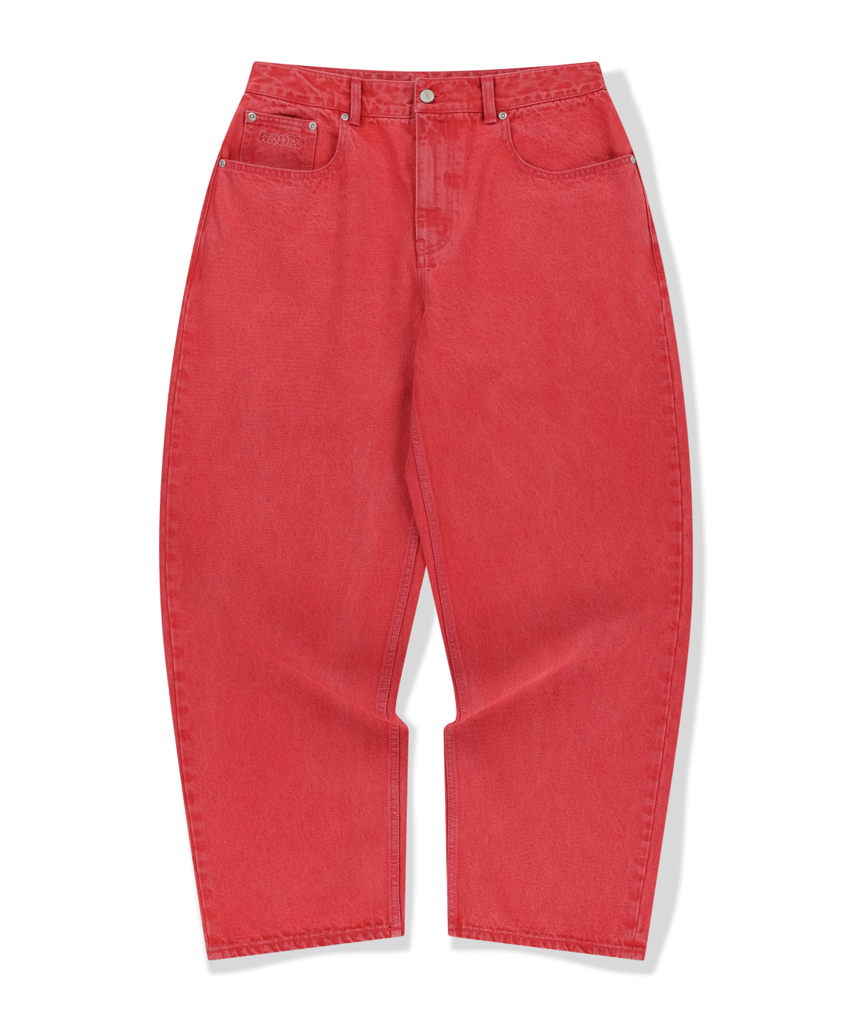 위캔더스(WKNDRS) GRAFFITI BAGGY DENIM PANTS (PINK)