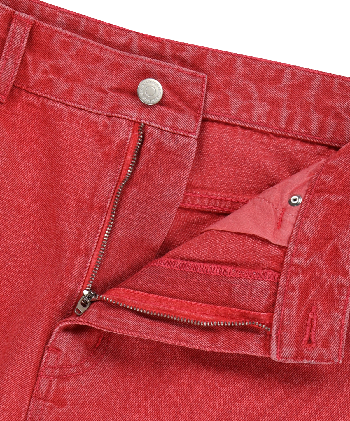 위캔더스(WKNDRS) GRAFFITI BAGGY DENIM PANTS (PINK)