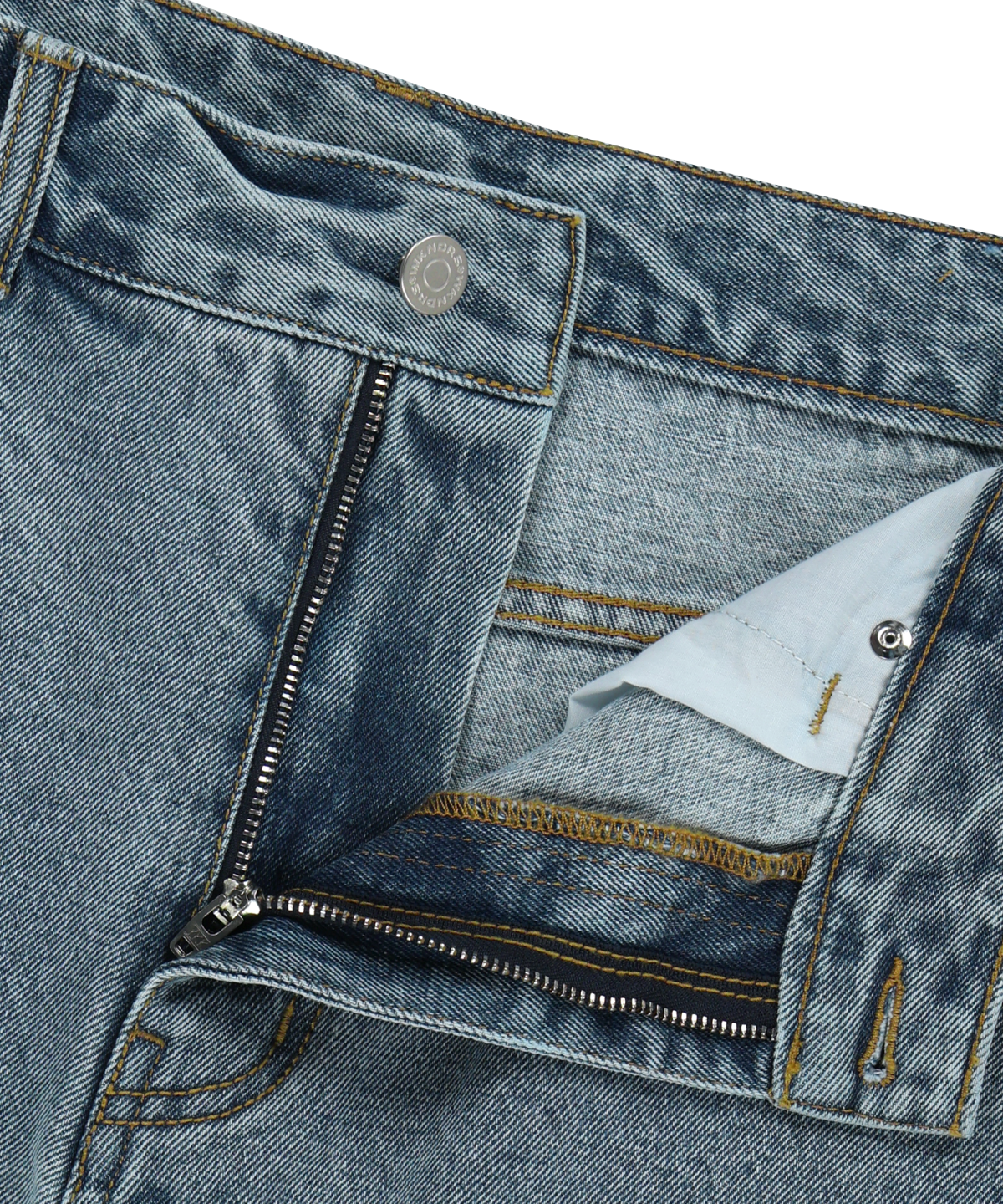 위캔더스(WKNDRS) GRAFFITI BAGGY DENIM PANTS (L.DENIM)
