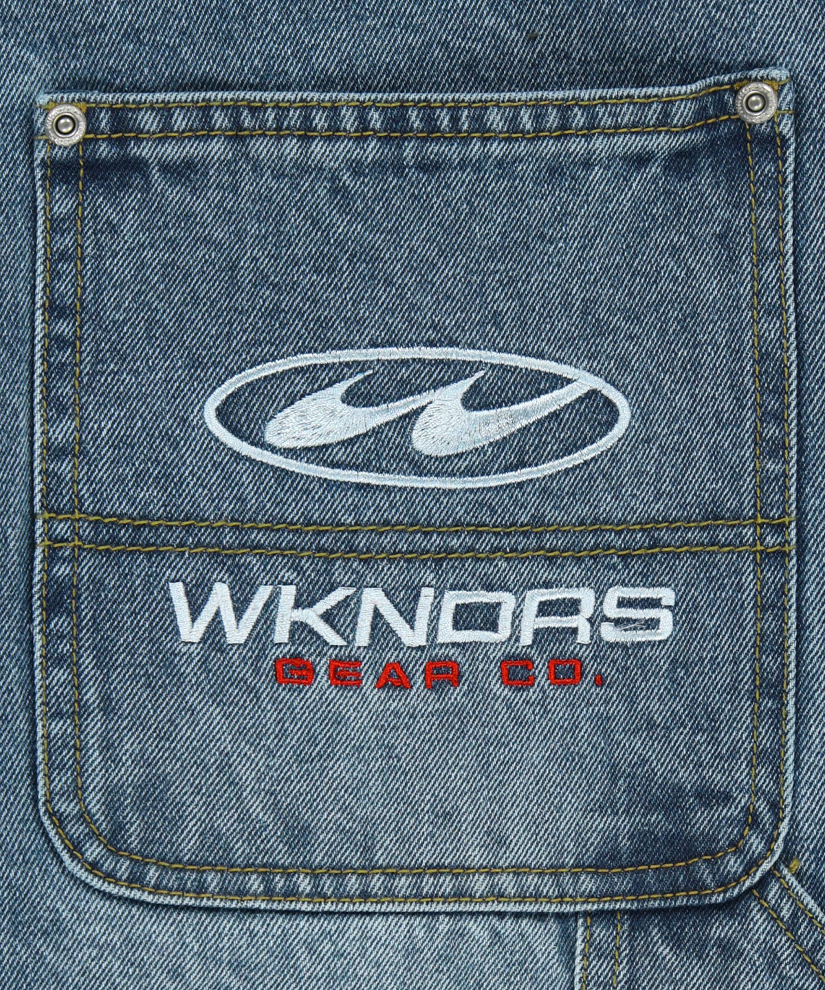 위캔더스(WKNDRS) BUTTON-FLY DENIM PANTS (DENIM)