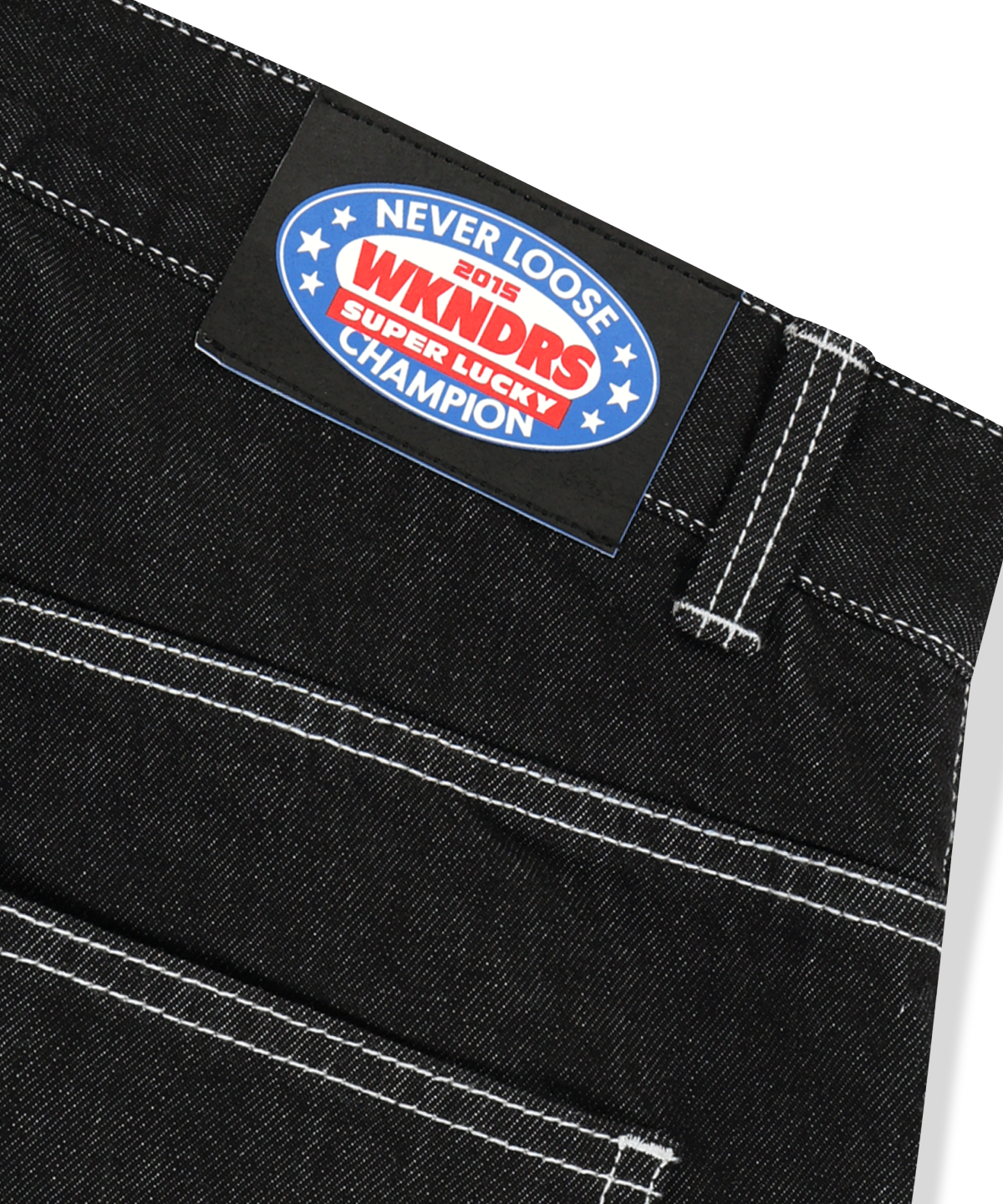 위캔더스(WKNDRS) 777 DENIM PANTS (BLACK)