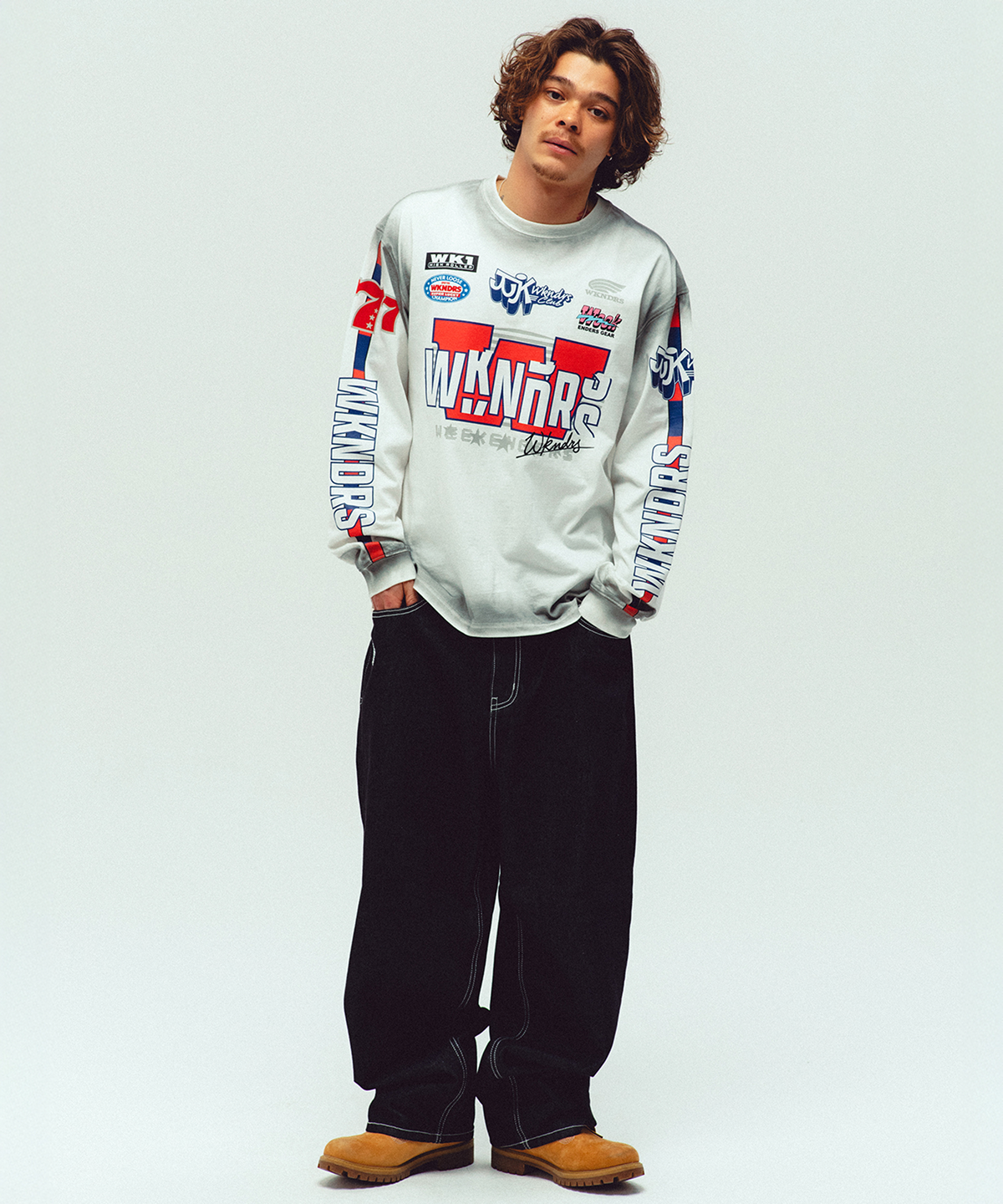 위캔더스(WKNDRS) 777 DENIM PANTS (BLACK)