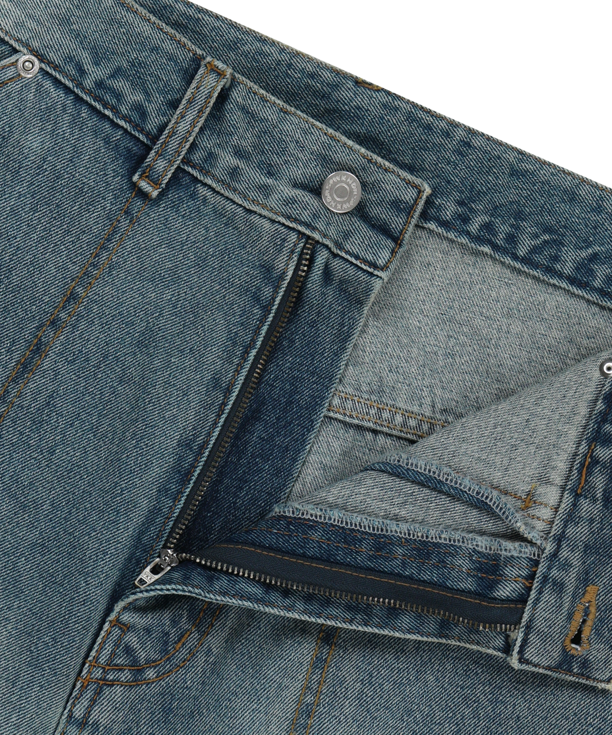 위캔더스(WKNDRS) WIDE LOW CARPENTER PANTS (DENIM)
