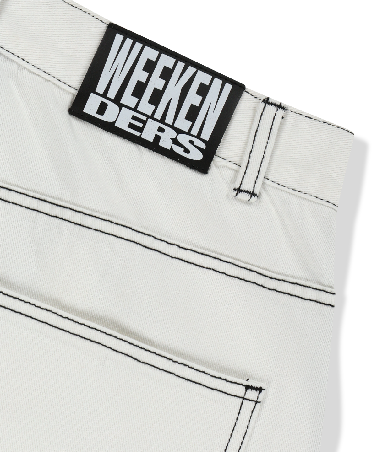 위캔더스(WKNDRS) SCORPION BAGGY DENIM PANTS (WHITE)