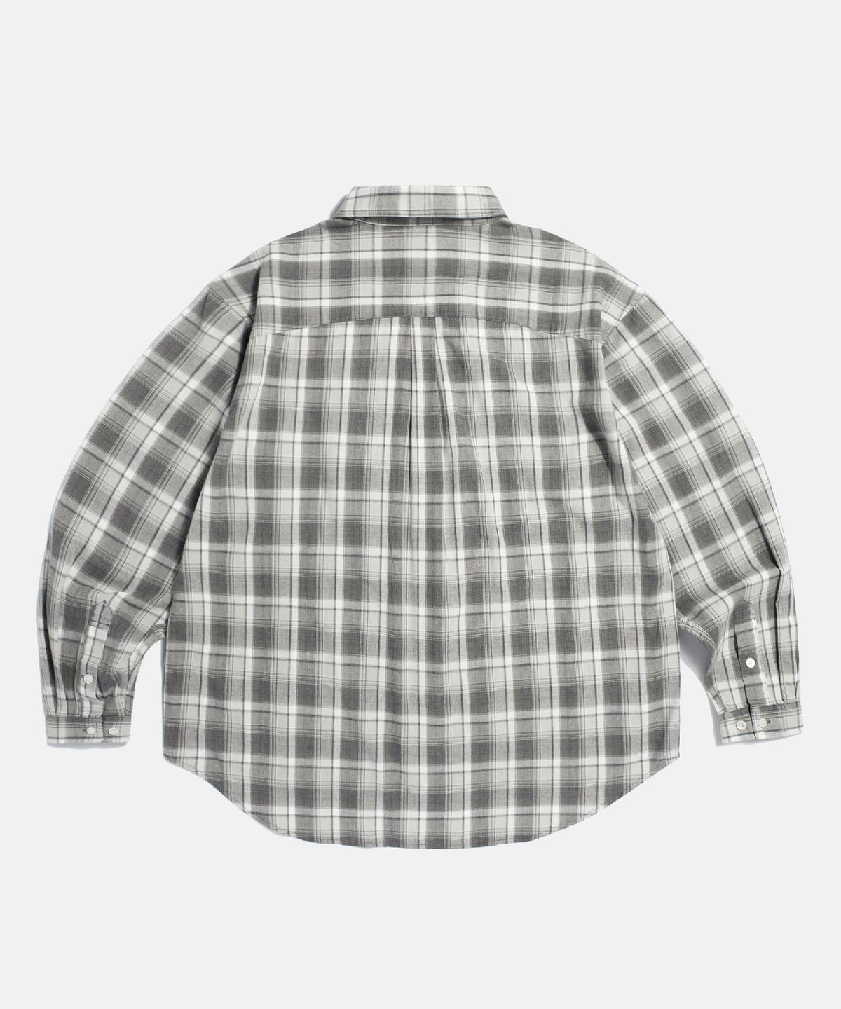에스피오나지(ESPIONAGE) Vintage Plaid Comfy Shirt Grey