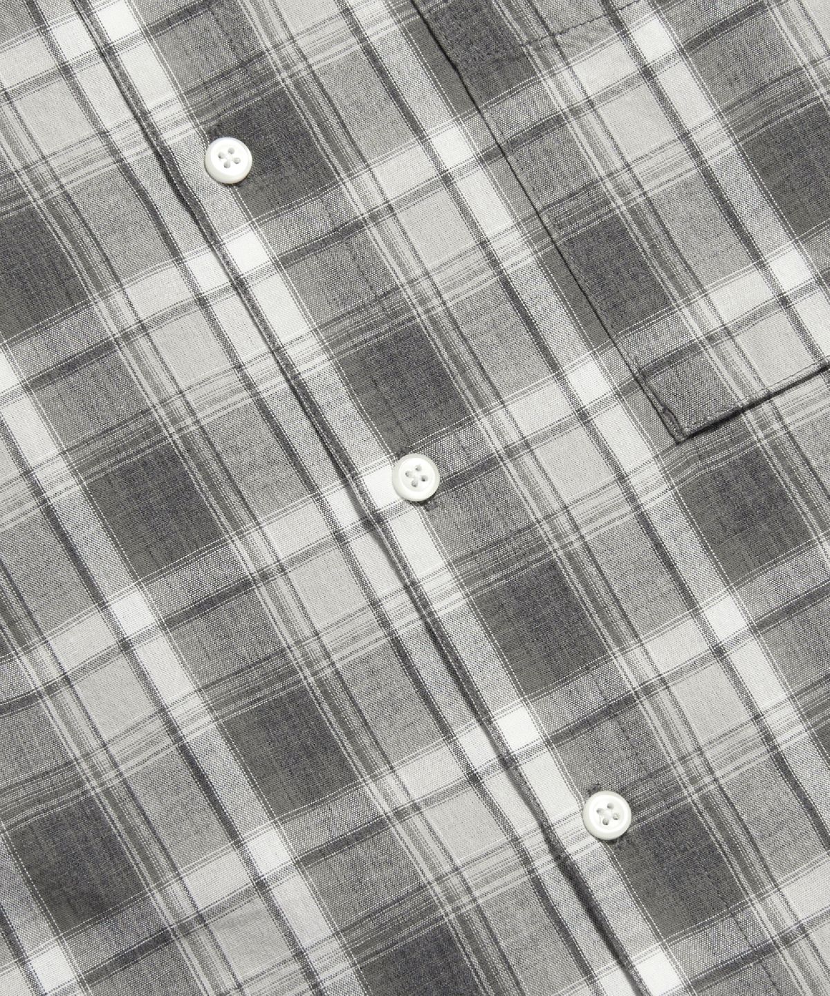 에스피오나지(ESPIONAGE) Vintage Plaid Comfy Shirt Grey