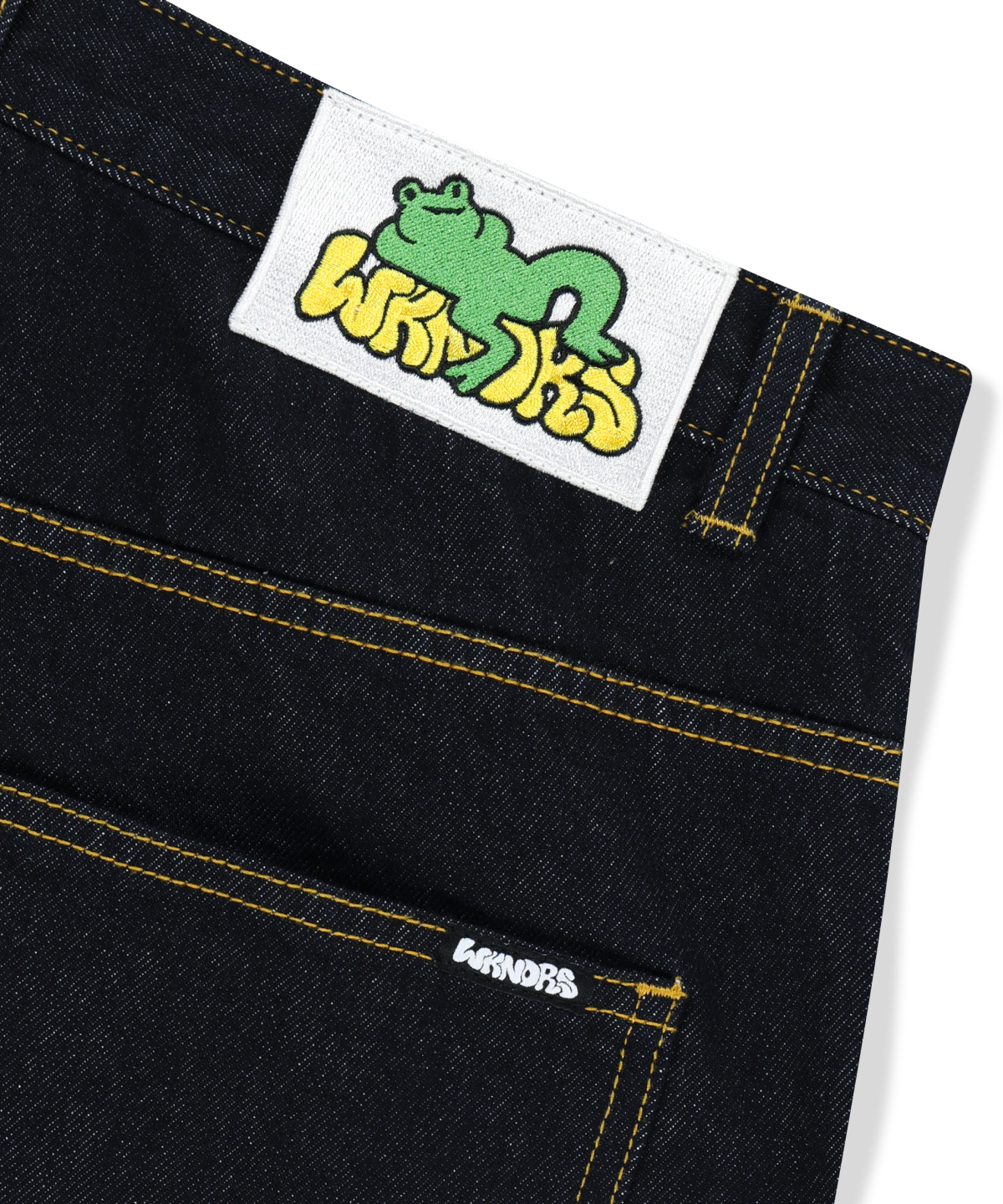 위캔더스(WKNDRS) FROG WIDE DENIM PANTS (D.BLUE)