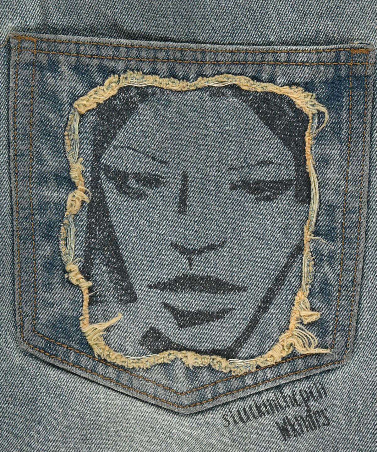 위캔더스(WKNDRS) FACE DENIM PANTS (L.DENIM)