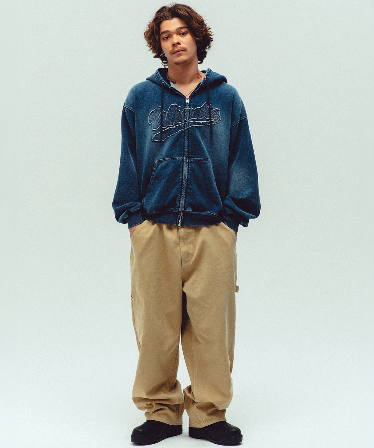 위캔더스(WKNDRS) DRAGGY WORK PANTS (BEIGE)