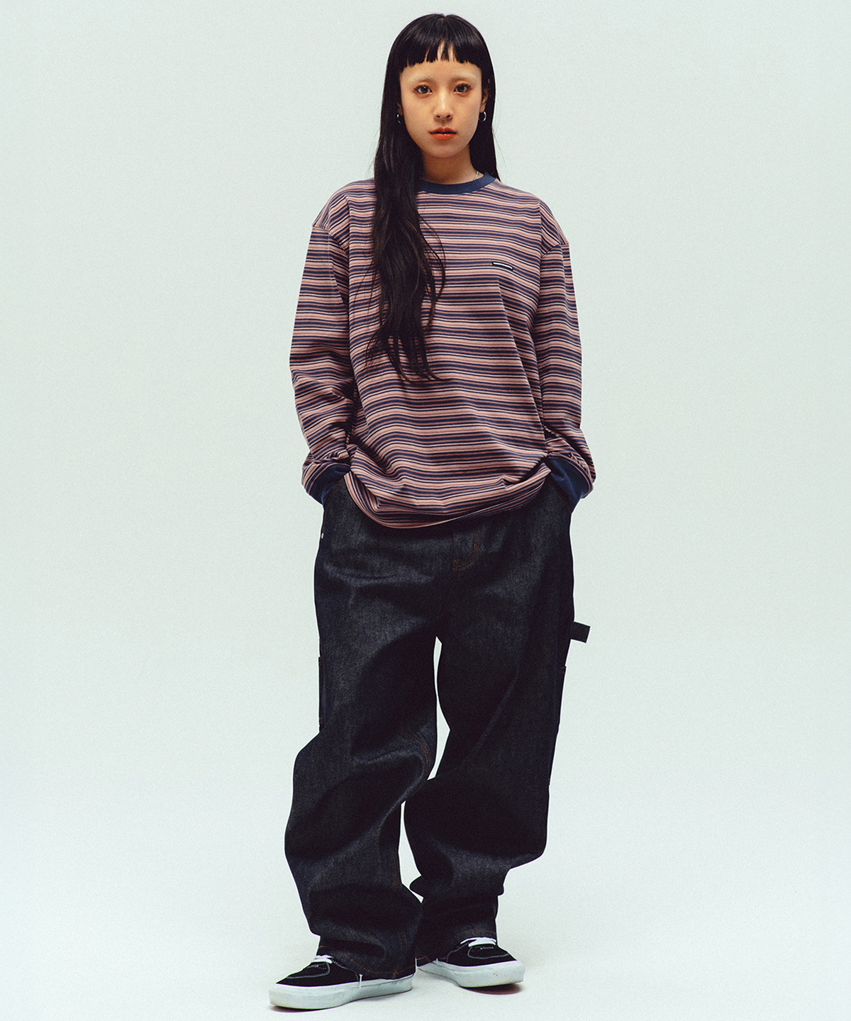 위캔더스(WKNDRS) DRAGGY WORK PANTS (D.BLUE)