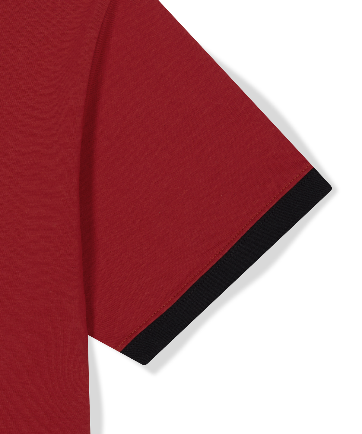 위캔더스(WKNDRS) CAT RINGER T-SHIRT (BURGUNDY)