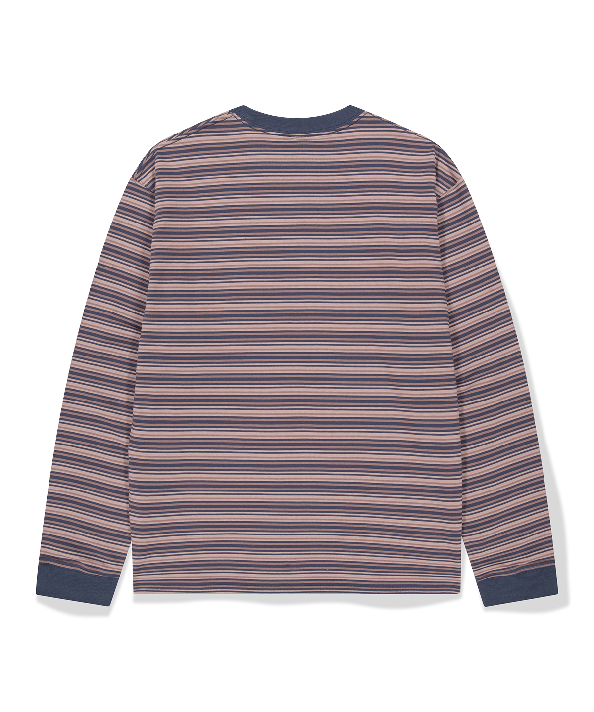 위캔더스(WKNDRS) MULTI-STRIPED LS T-SHIRT (NAVY)