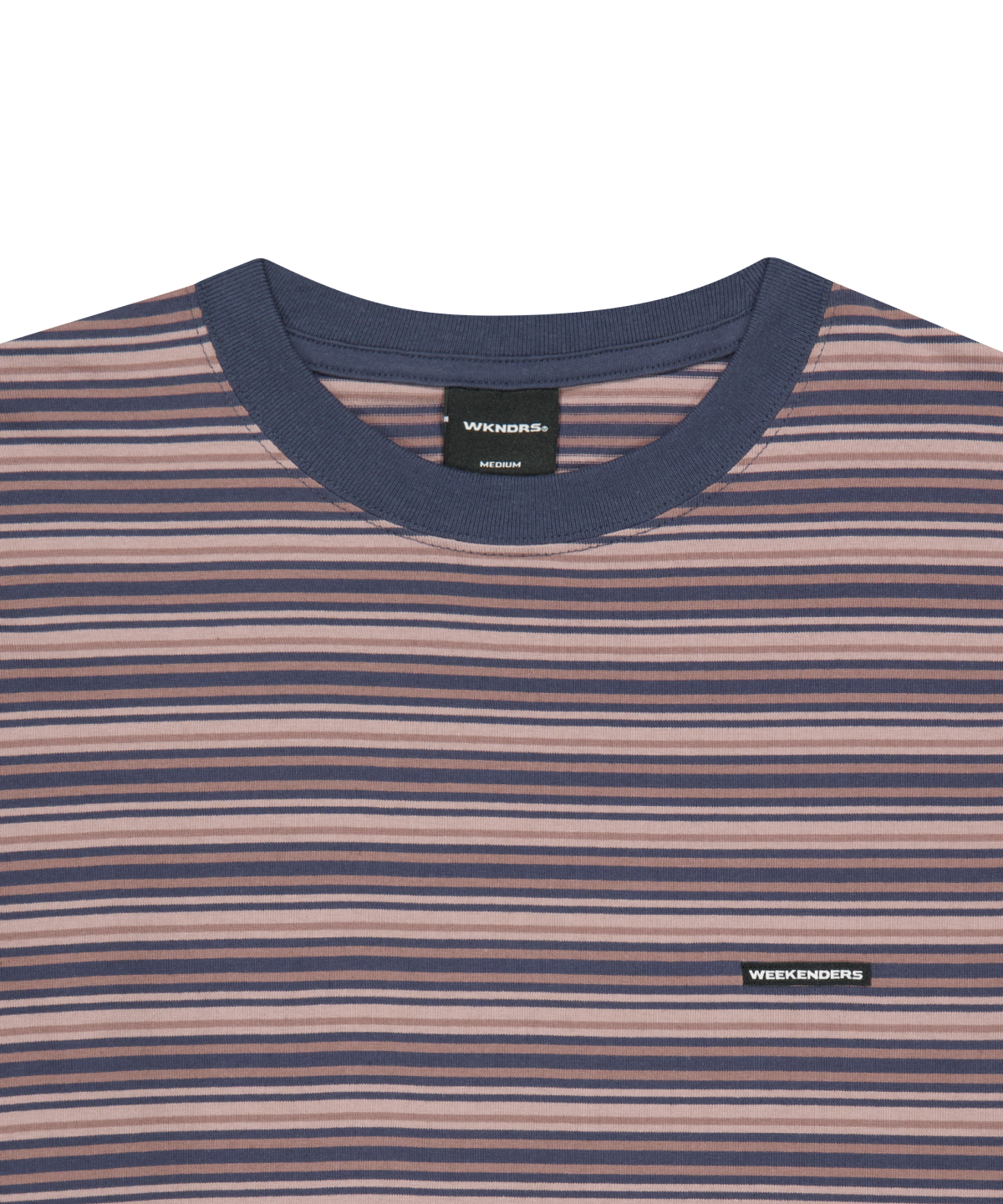 위캔더스(WKNDRS) MULTI-STRIPED LS T-SHIRT (NAVY)
