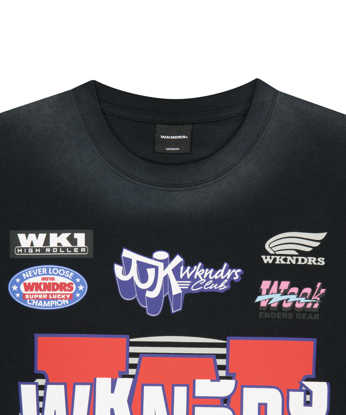 위캔더스(WKNDRS) LUCKY LS T-SHIRT (BLACK)