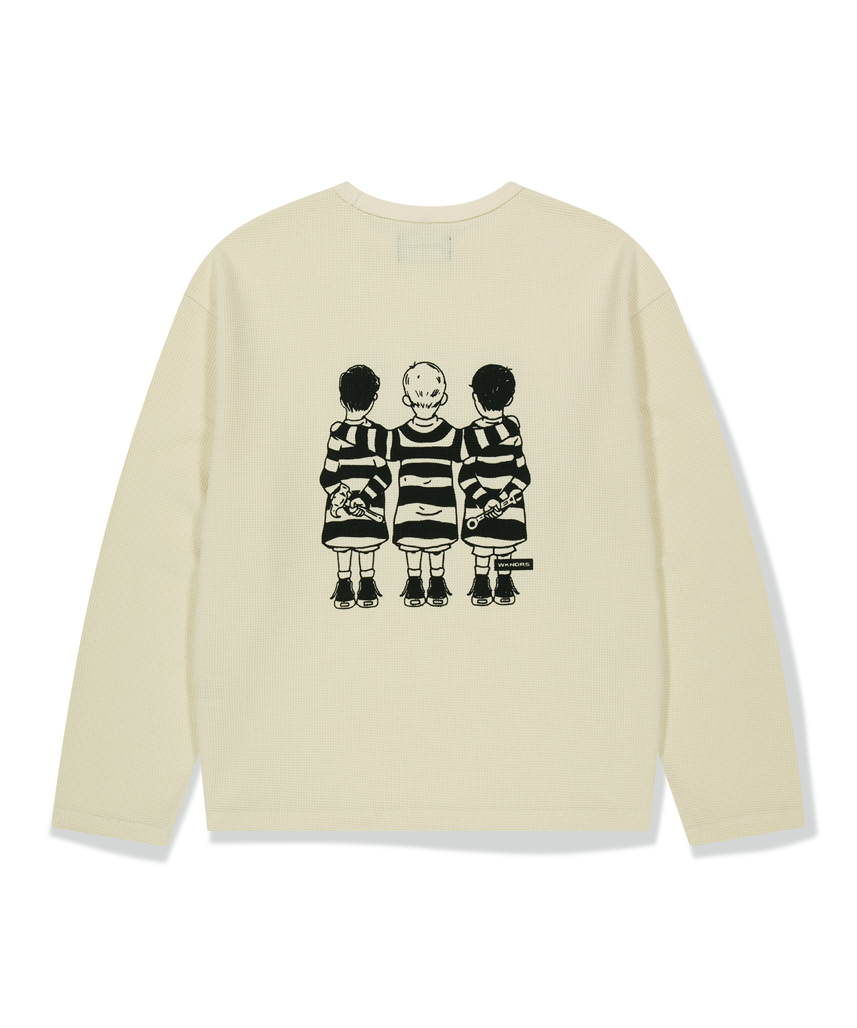 위캔더스(WKNDRS) PRISONERS LS T-SHIRT (IVORY)