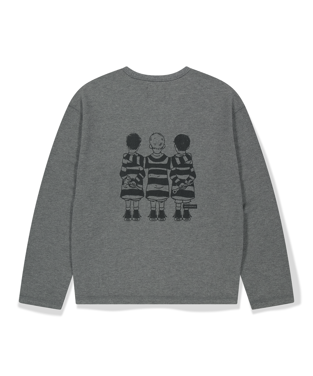 위캔더스(WKNDRS) PRISONERS LS T-SHIRT (CHARCOAL)