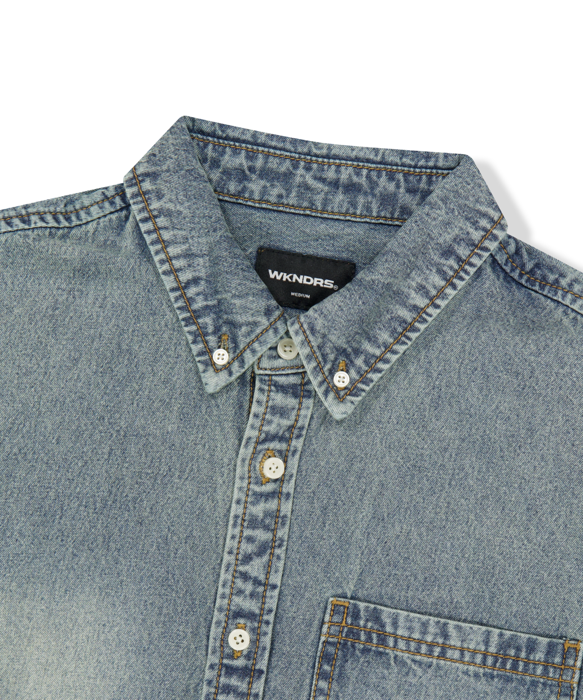 위캔더스(WKNDRS) VINTAGE WASHED SHIRT (DENIM)