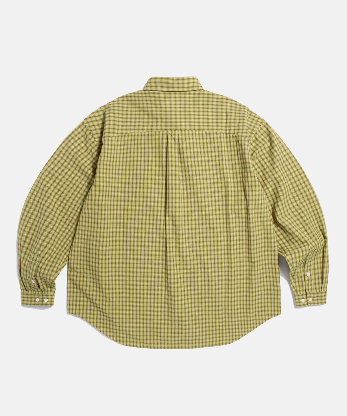 에스피오나지(ESPIONAGE) Grandpa Check Comfy Shirt Mustard