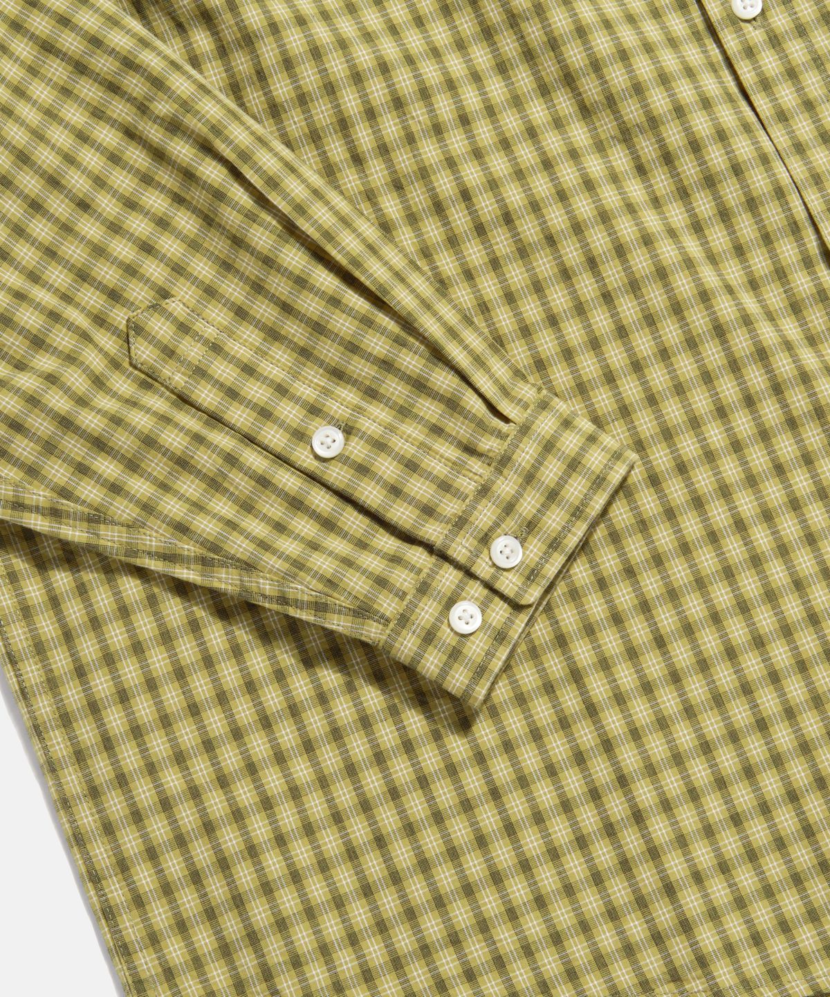 에스피오나지(ESPIONAGE) Grandpa Check Comfy Shirt Mustard