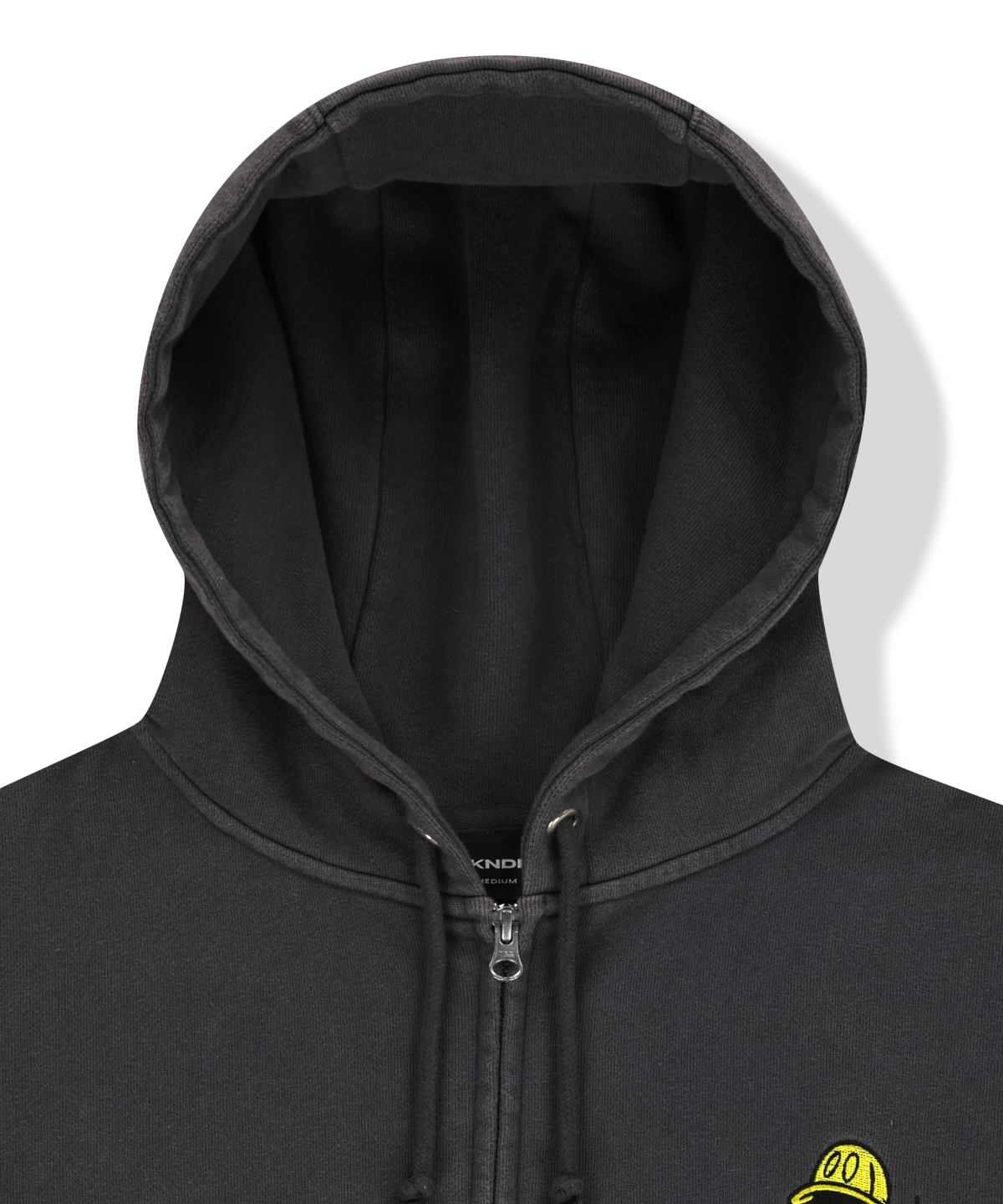 위캔더스(WKNDRS) HI-VIS ZIP-UP HOODIE (CHARCOAL)