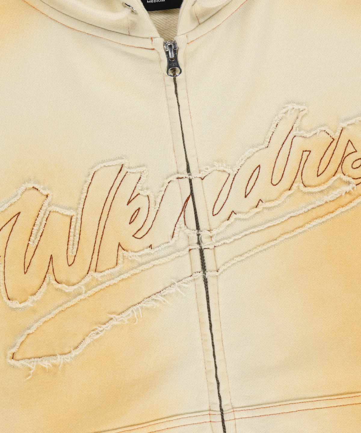 위캔더스(WKNDRS) BRUSHED ZIP-UP HOODIE (IVORY)