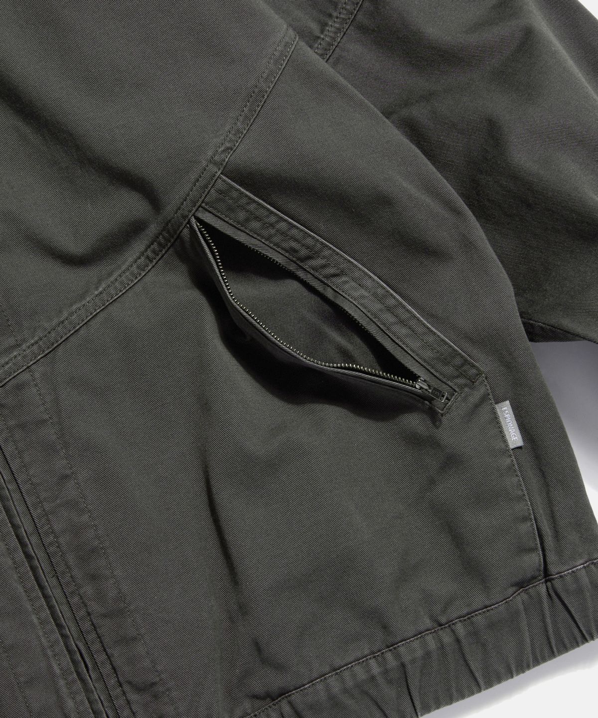 에스피오나지(ESPIONAGE) Washed Track Jacket Dark Grey
