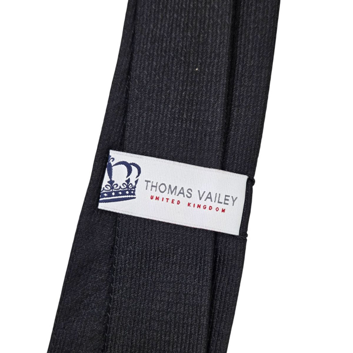 토마스 베일리(THOMAS VAILEY) 실크넥타이 - 코블 블랙 7.7cm