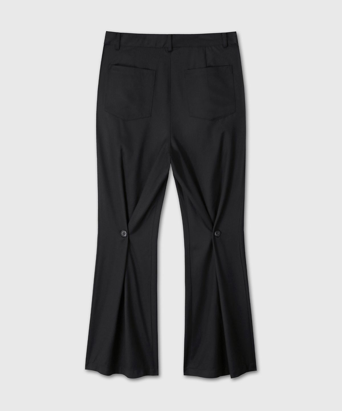 다이브인(DIVEIN) BUTTON PLEATED TROUSERS (BLACK)