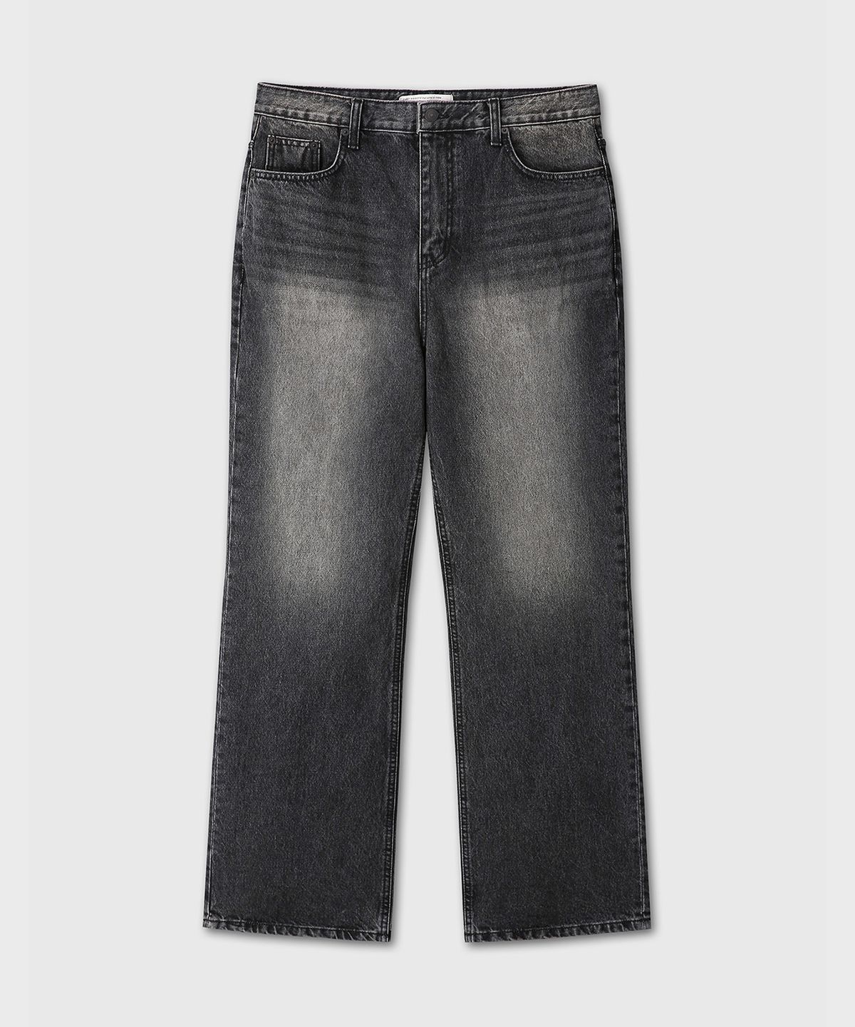 다이브인(DIVEIN) LOOSED STRAIGHT DENIM PANTS (WASHED BLACK)