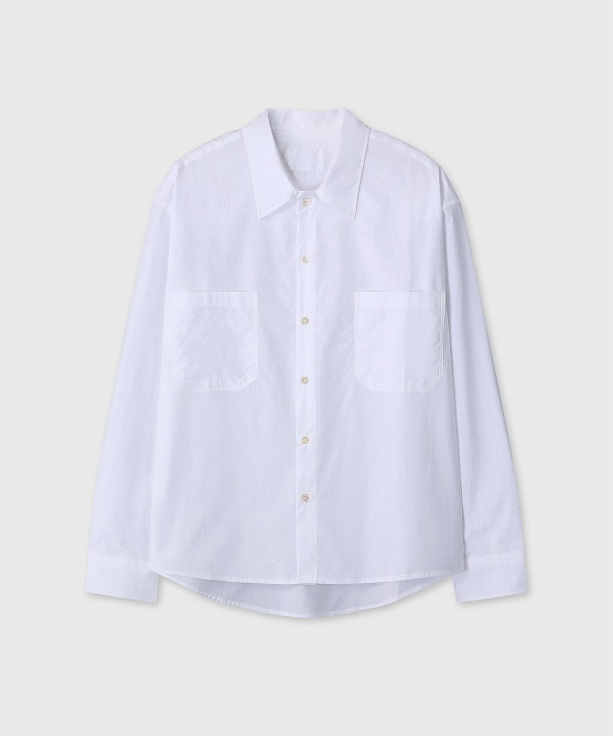 다이브인(DIVEIN) PURE COTTON TWO POCKET SHIRTS (WHITE)