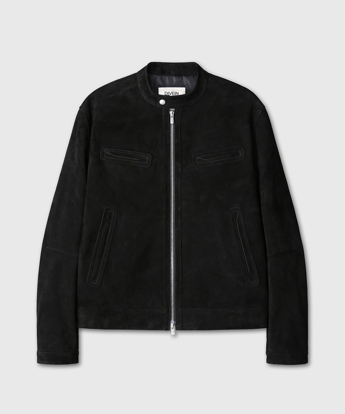 다이브인(DIVEIN) LOOSED INDIA GOAT SUEDE LEATHER JACKET (BLACK)