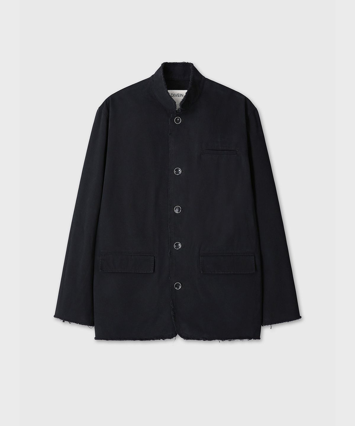 다이브인(DIVEIN) CUT OFF TAILORED JACKET (BLACK)