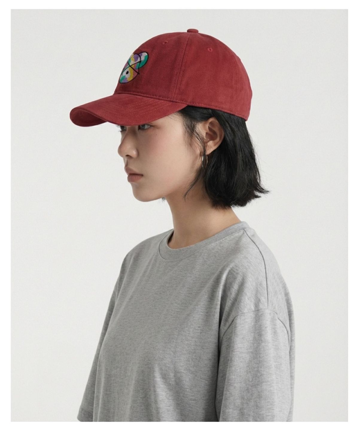 더블제이디(DOUBLE JD) 덥제 자수 볼캡