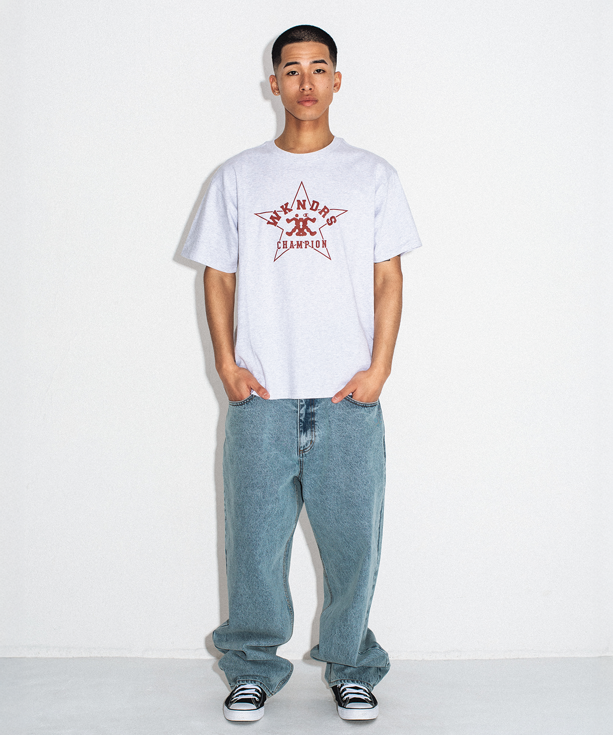 위캔더스(WKNDRS) CHAMPION DENIM PANTS (I.DENIM)