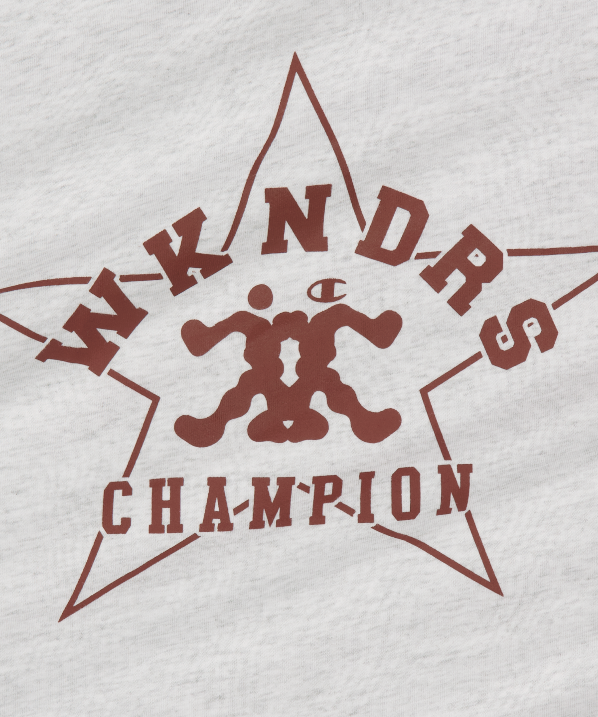 위캔더스(WKNDRS) CHAMPION ATHLETIC T-SHIRT (L.GREY)