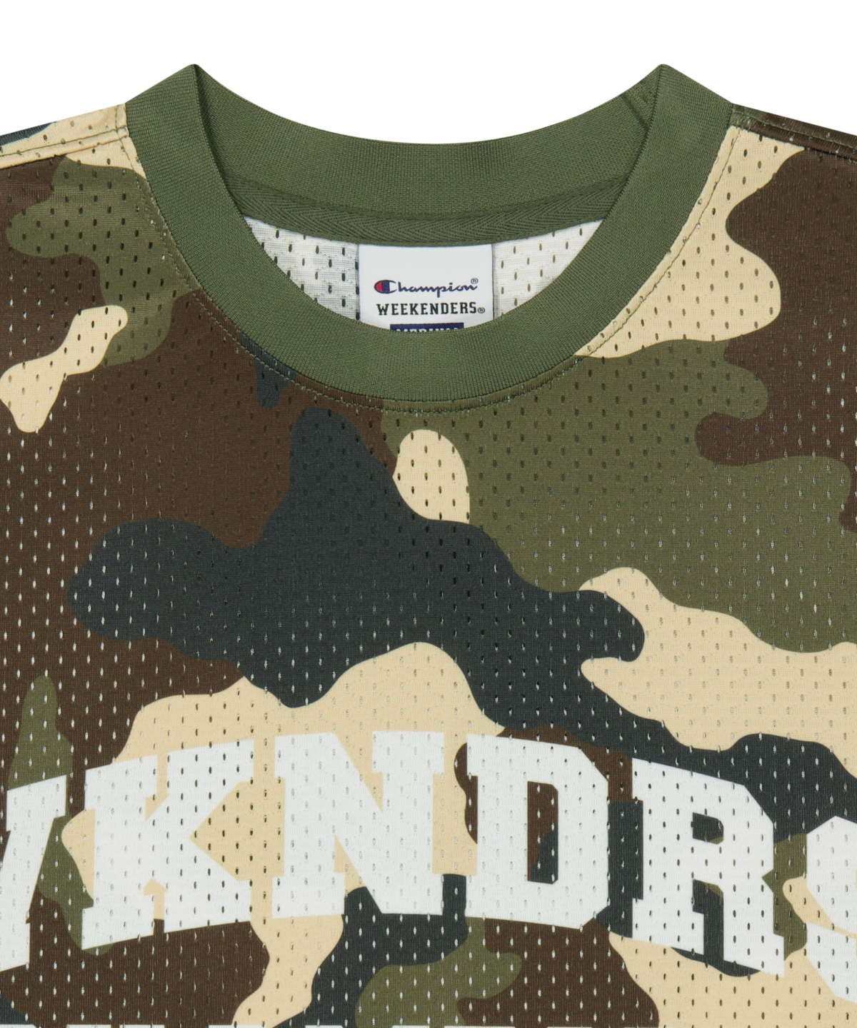 위캔더스(WKNDRS) CHAMPION MESH JERSEY (CAMO)