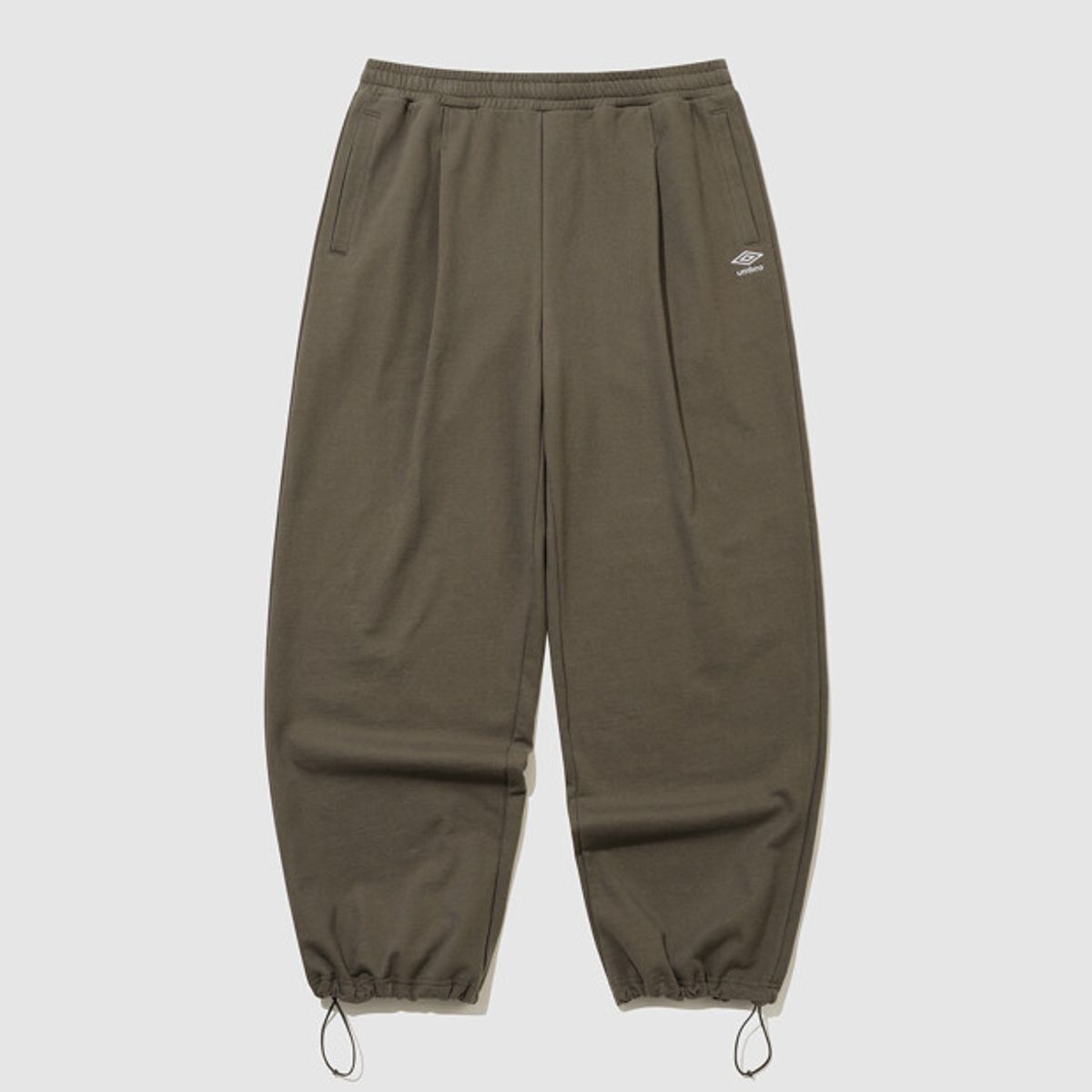 엄브로(UMBRO) U 스포티 니트 와이드 조거 2WAY 팬츠 브라운 UR121CFP15