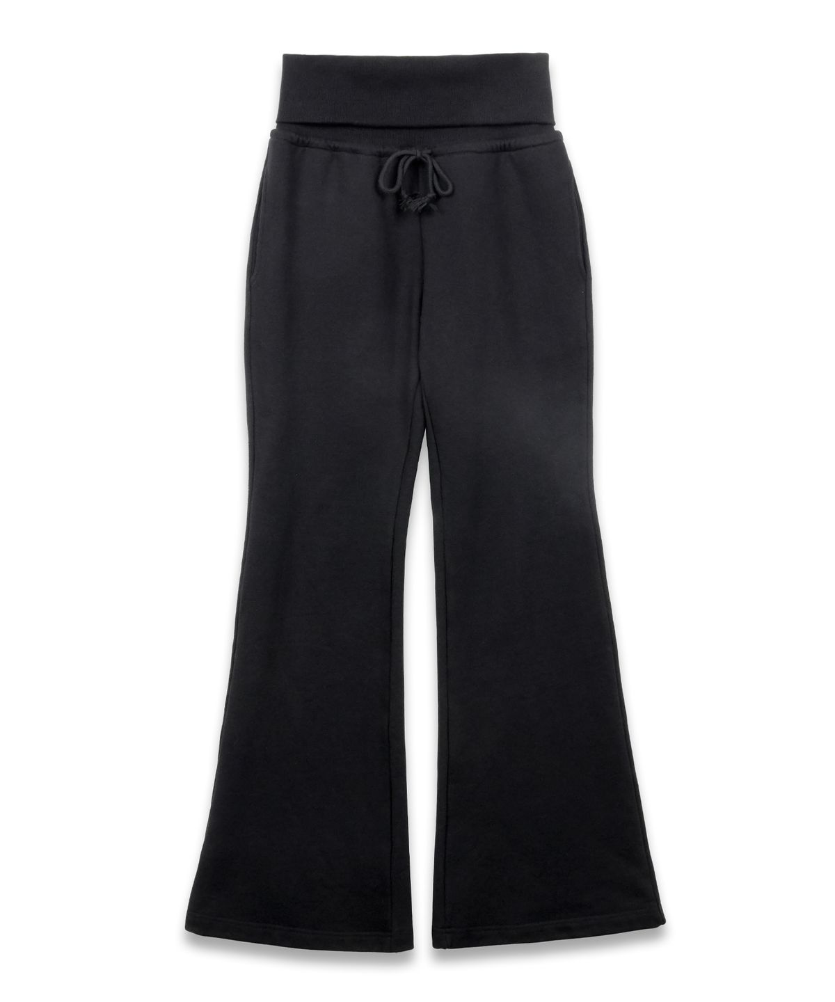 도프셉(DOFFSEPT) Rib Bootcut Sweat Pants in Black