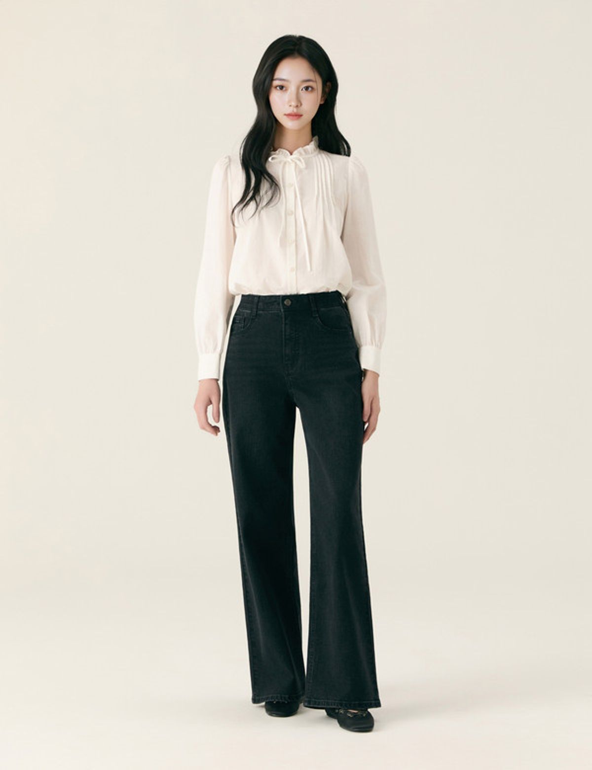 로엠(ROEM) Fit-me 와이드 데님 기본ver_RMTJG23G02