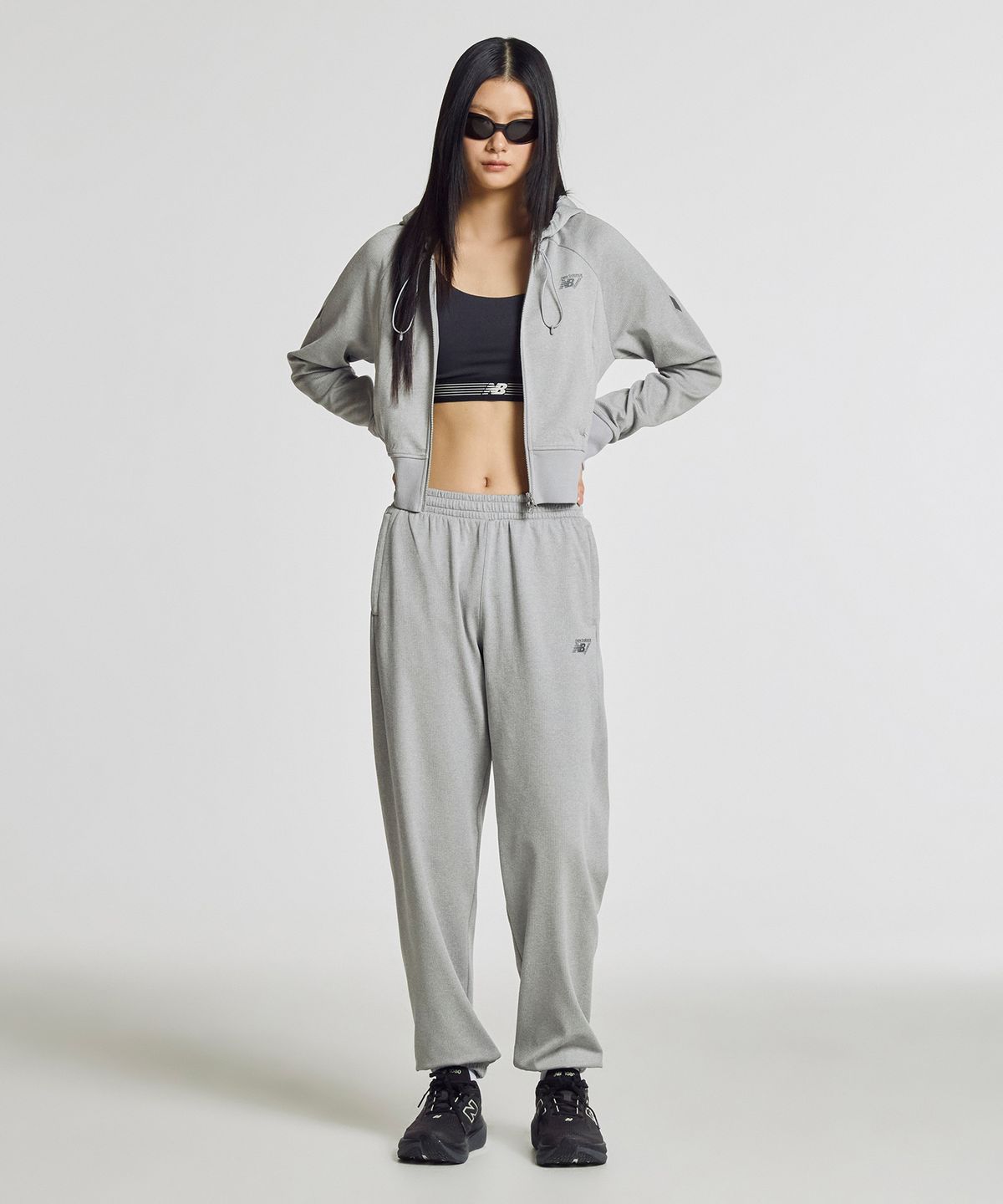 뉴발란스(NEW BALANCE) NBMLG15212 / WOMEN PF 올데이 조거팬츠 (GRAY)